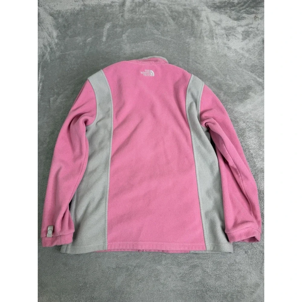 The North Face Full Zip Fleece Jacket Girls Size Large Pink